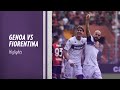 Highlights Genoa vs Fiorentina 1-2 (Saponara, Bonaventura, Criscito (R))  - Le immagini della gara