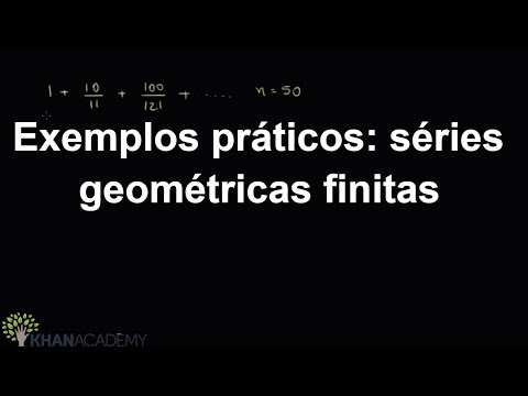 Practical examples: finite geometric series | progressions and series | Mathematics | Khan Academy