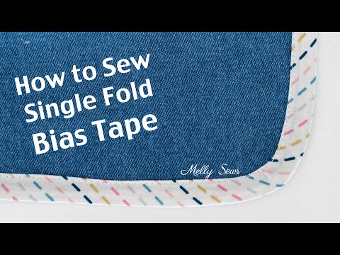 How to Use Single Fold Bias Tape - Melly Sews