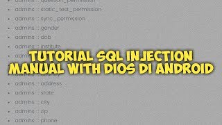 TUTORIAL SQL INJECTION MANUAL WITH DIOS