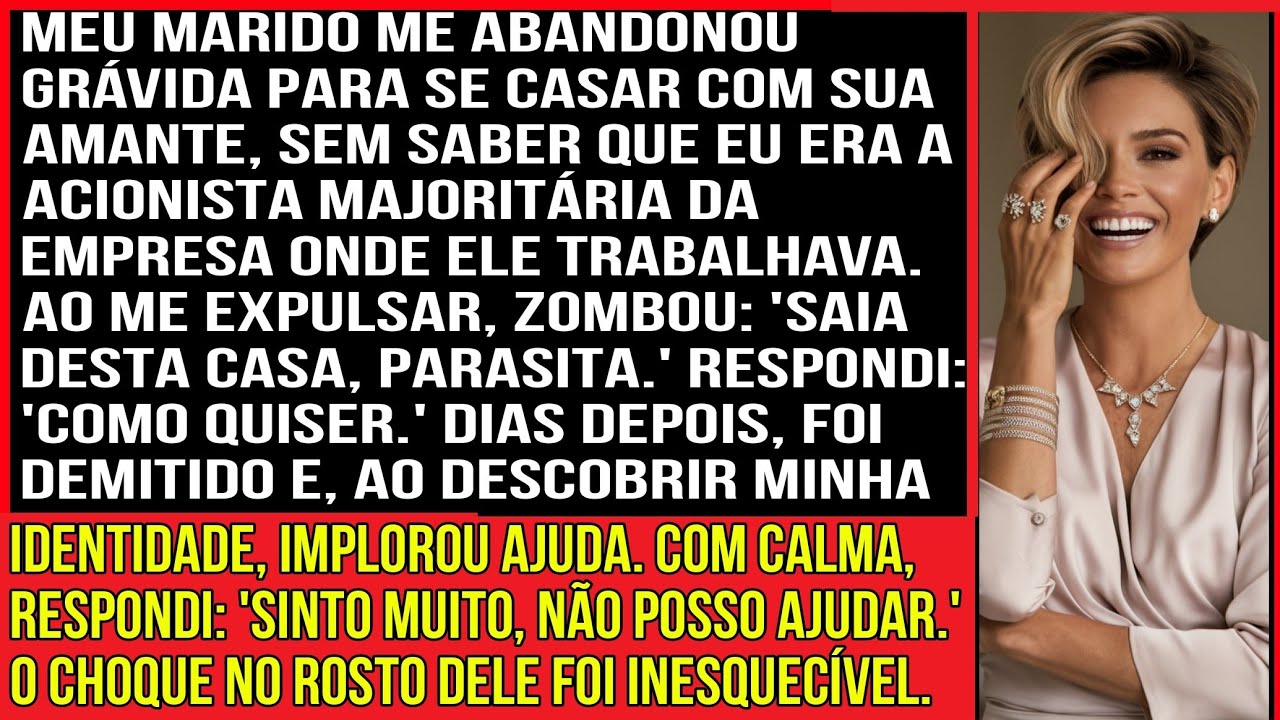 Meu marido me abandonou grávida para se casar com sua amante, sem saber que eu era a...