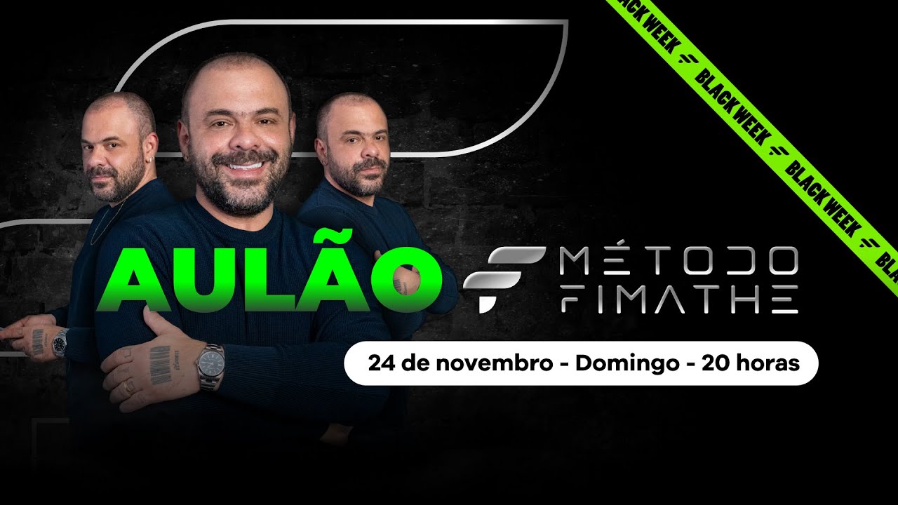 LIVE | AULÃO - Método Fimathe (Black Week) | 20/11 às 20h