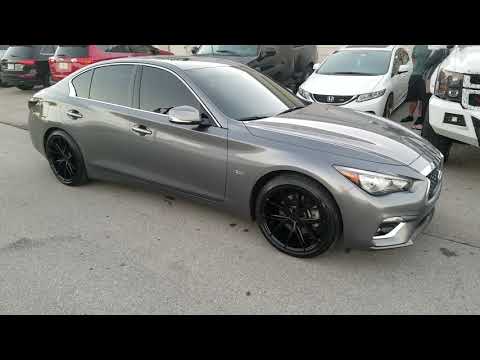 877-544-8473 19" Niche Misano M117 Black Wheels Infiniti Q50 Q60 Luxury Rims Lowered Tuner Wheels