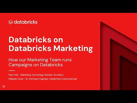 Watch: Databricks on Databricks: Marketing with CustomerLake, the new Agentic CDP