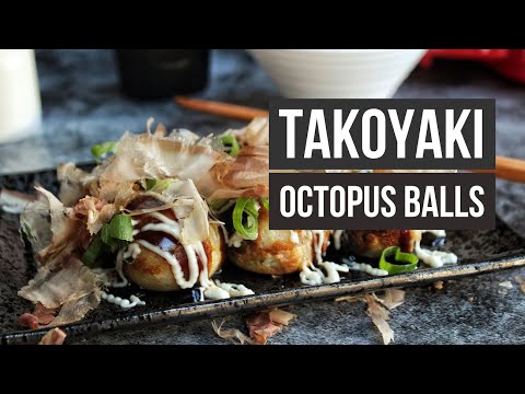 Takoyaki (Octopus Balls) Recipe - Japanese Street Food | How to Cook at Home