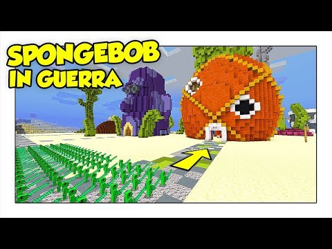 DIFESA DI BIKINI BOTTOM DALL'ESERCITO DI PLANKTON! - Spongebob Minecraft ITA