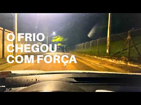 NOITE DE MUITO FRIO EM JUNDIAÍ! RUAS VAZIAS E TEMPERATURAS BAIXAS NO INTERIOR DE SP