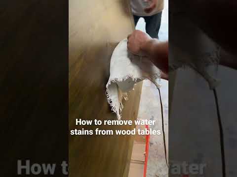 #shorts How to remove water stains from your wood table