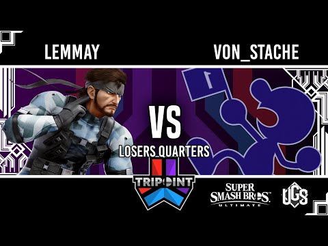Tripoint Smash 187  -  Losers Quarters  -  Lemmay(Snake) Vs. Von_Stache(Mr Game and Watch)