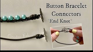 How to make a button clasp knot. End knot for bracelets and necklaces 🪢