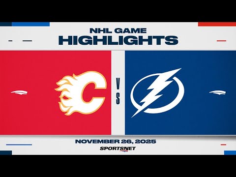 NHL Highlights | Flames vs. Lightning - November 26, 2025