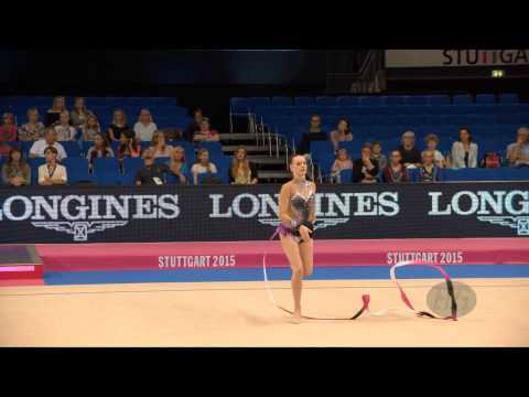 Paulien BOONE (BEL) 2015 Rhythmic Worlds Stuttgart - Qualifications Ribbon