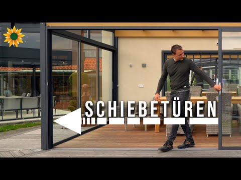 Schiebetüren für Terrassendächer: Befestigung, Unterschiede, Griffe