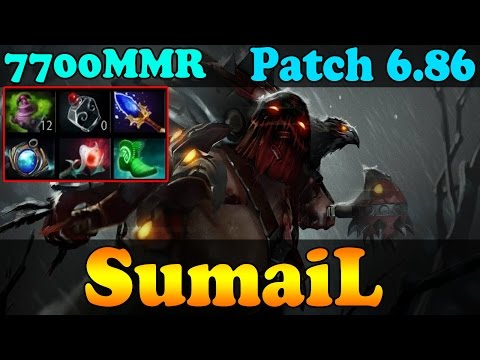 Dota 2 - Patch 6.86 : SumaiL 7700 MMR Plays Pudge Vol 1 - Ranked Match Gameplay!