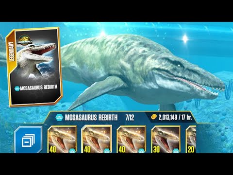 Mosasaurus Rebirth (Gen 3) Level 40 + All Evolutions | Jurassic World The Game