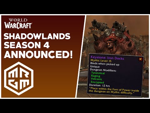 Shadowlands Season 4 ANNOUNCED! BFA, Legion AND WoD Mythic+ & MORE...