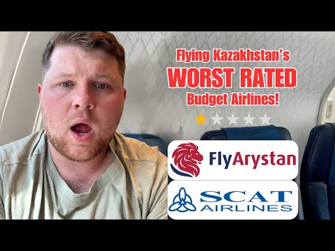 Flying Kazakhstan’s Worst Rated Budget Airlines! 🇰🇿