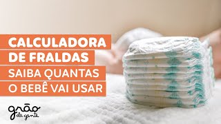 SAIBA QUANTAS FRALDAS O BEBÊ VAI USAR