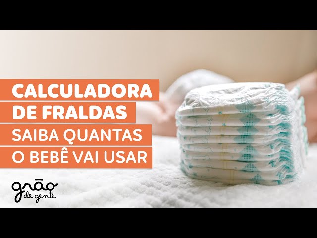 SAIBA QUANTAS FRALDAS O BEBÊ VAI USAR