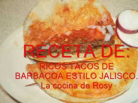 Tacos de Barbacoa estilo Jalisco