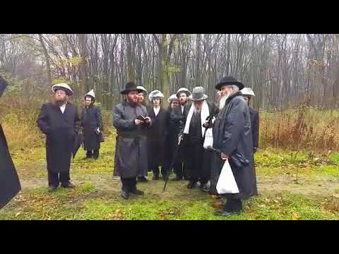 Kapishnitz Rebbe Attending Holocaust Memorial In Warsaw - 5775