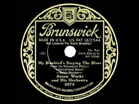 1933 Anson Weeks - My Bluebird's Singing The Blues (Art Wilson, vocal)