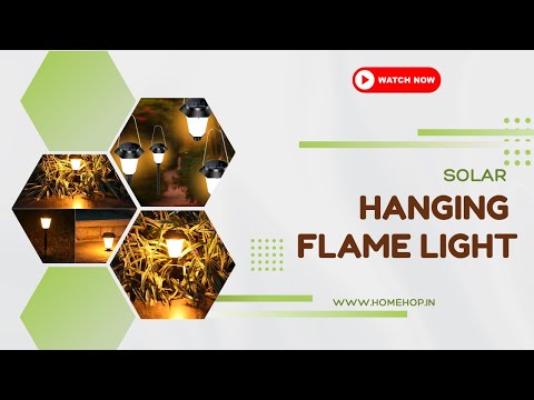 Homehop Solar Led Light Outdoor Waterproof Flickering Flame Hanging Light