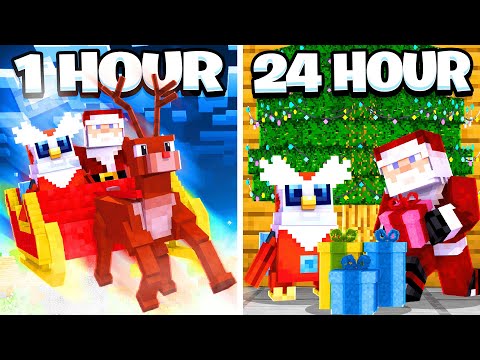 24 HRS to SAVE Christmas in Minecraft!