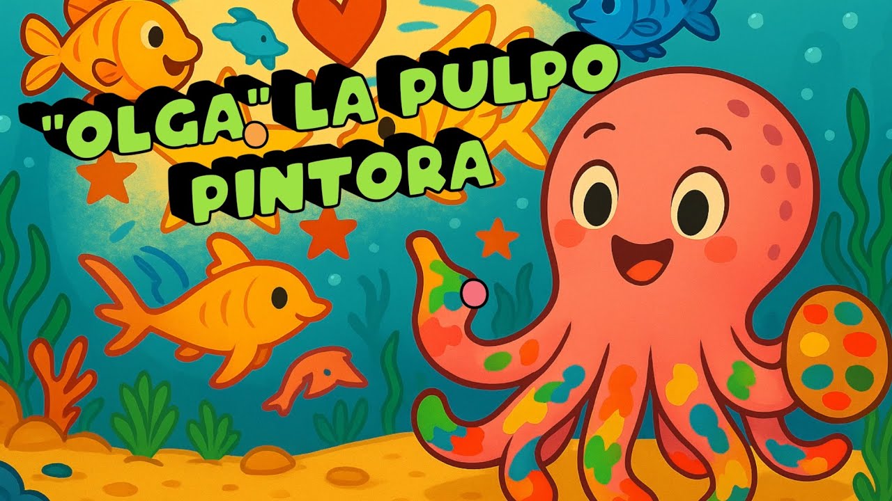 🎨🐙 OLGA, LA PULPO PINTORA 🖌️✨