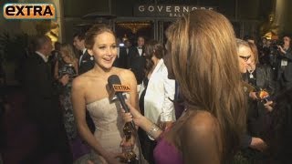 Jennifer Lawrence on Oscars Trip: Hugh Jackman Touched Me!