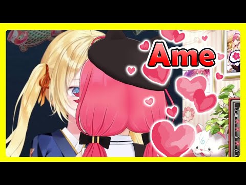 Miko can't resist Ame twintail mode