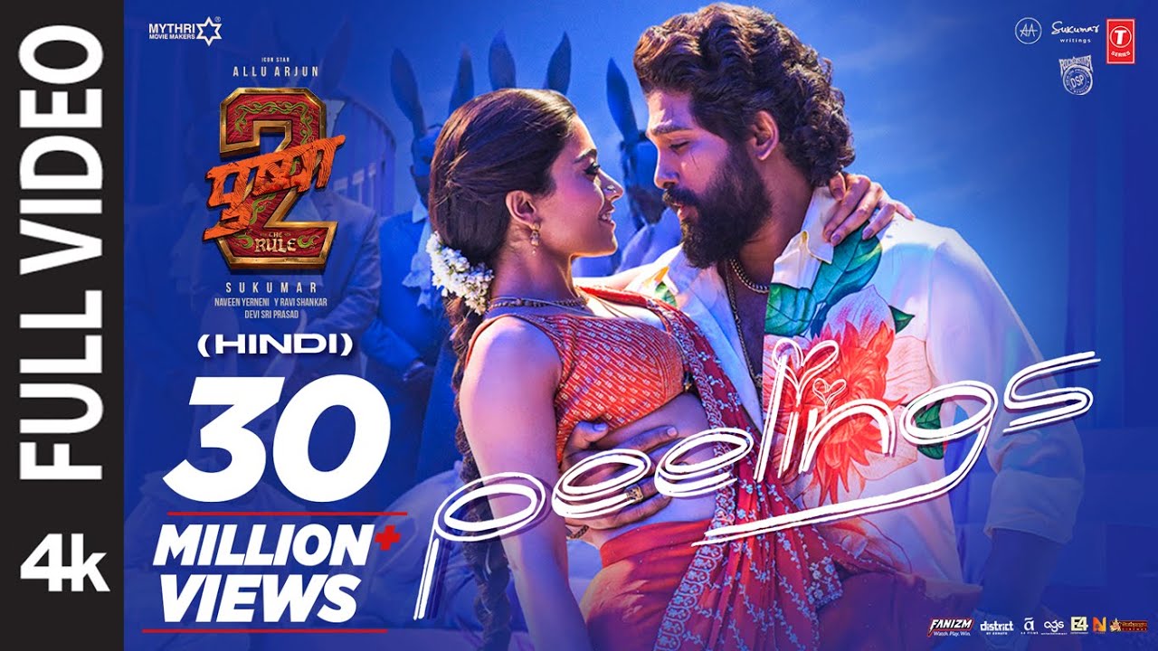 Full Video: Peelings - Hindi | Allu Arjun | Rashmika | Pushpa 2 The Rule | Sukumar | DSP, Javed Ali