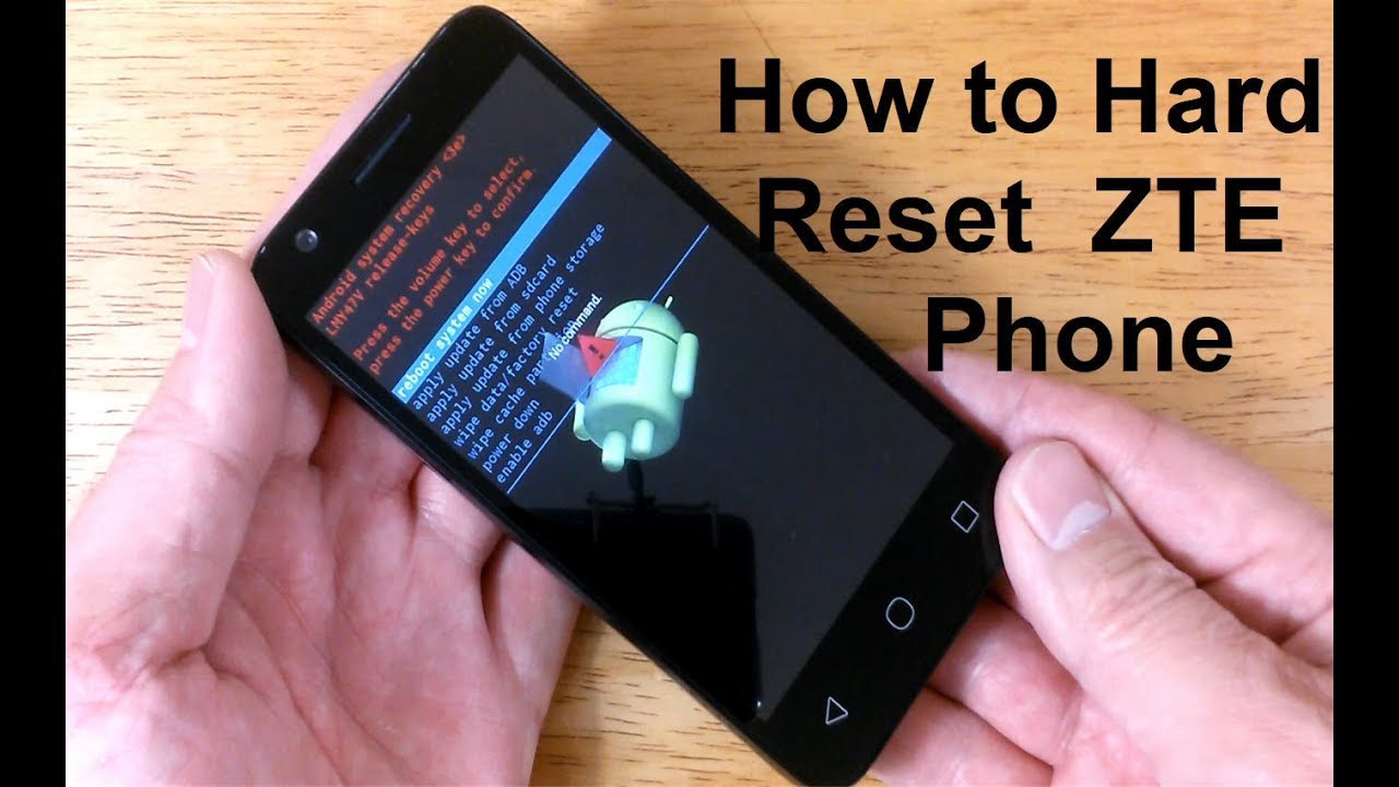 How to reset ZTE Phone to factory settings - How to open LOCKED Android phone ZTE Reset - EASY!