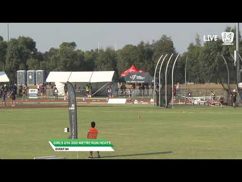 Girls U14 200m Heat 1 - 2019 State Track and Field Championships // LAVicTV