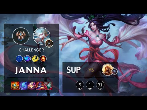 Janna Support vs Leona - EUW Challenger Patch 11.24b