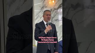 Vali Şimşek, Başkan Uzun ve TGC Başkanı Karaca Gazetecilerle Bir Araya