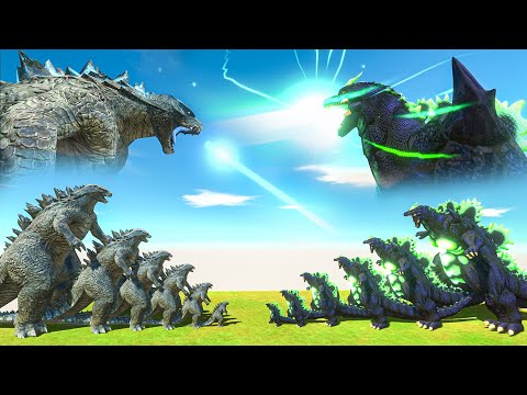 Epic Godzilla Battle | Growing Godzilla 2014 vs Super Godzilla - Animal Revolt Battle Simulator