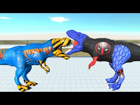 BLACK T- REX DEATH RUN - Animal Revolt Battle Simulator