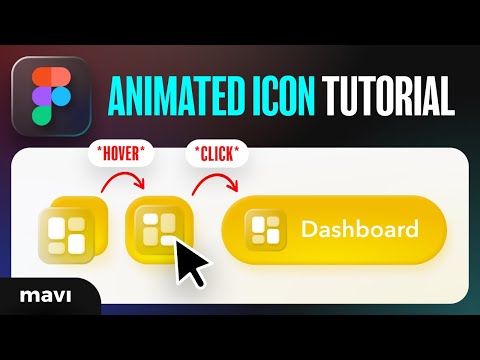 Figma Tutorial ANIMATED Analytics Icon – INTERACTIVE Glassmorphic Icon HOVER State