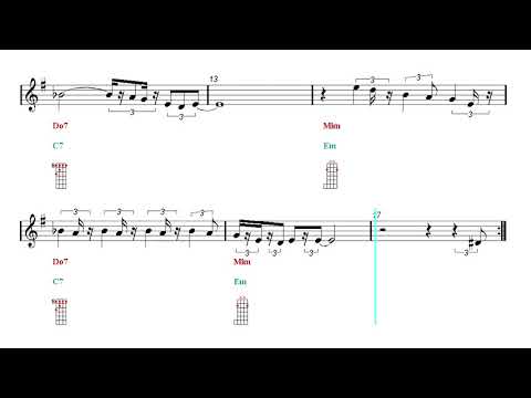 Banjo Chords Tutorial Play Along - The Pink Panther Theme Song (Sheet music - Guitar chords)