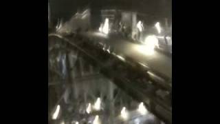 Disneyland Space mountain with the lights on