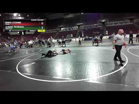 112 Lbs Champ. Round 1 - Emma Coombs, Texas Vs Aubrie Pehrson, Nebraska 65c7