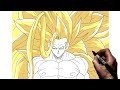 How To Draw Goku SSJ100 Step By Step Dragon Ball