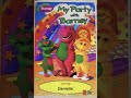 My Party With Barney 1998 Personalized Kideo VHS