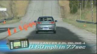 Motorweek Video of the 2008 Mitsubishi Lancer