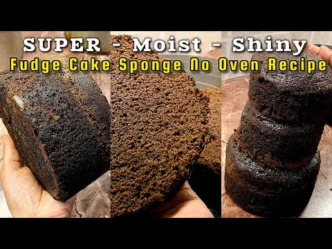 Super Moist Fudge Cake Sponge Recipe Without Oven || 3 Pound Fudge Cake Recipe with 2 Eggs  🌟