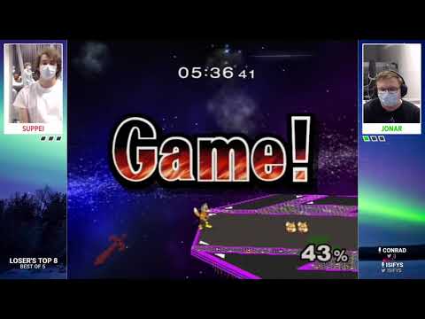 Friendlies PR #100 - Suppei (Roy) vs Jonar (Fox) - Loser's Top 8 - Melee Singles