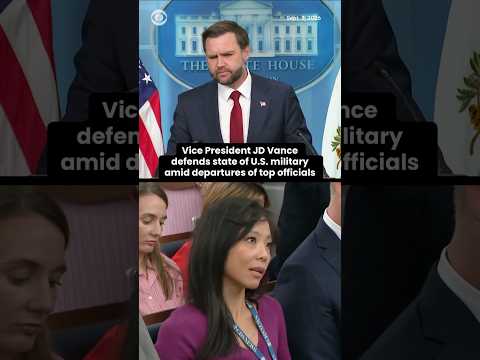 Vance defends state of U.S. military amid departures of top officials #shorts