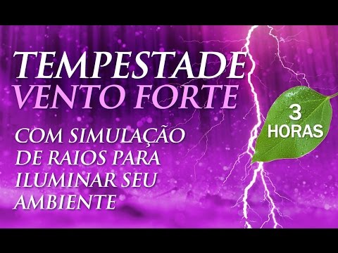 Sound of Storm and Strong Wind - Music to Sleep and Relax (3h00)