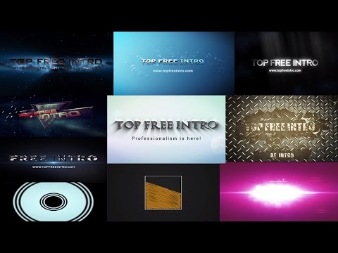 Top 10 Free Intro Templates No Plugins After Effects Intro CS6 CC Download Video